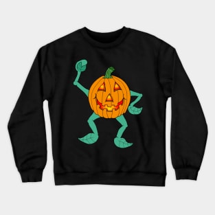 Orange Happy Jack-O-Lantern Crewneck Sweatshirt